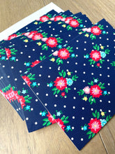 Navy Floral Notecards - Set of 8